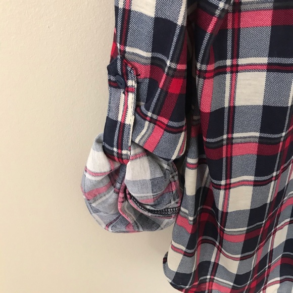 ECLIPSE | TATTOO Button Down Plaid L/S top - Picture 3 of 9